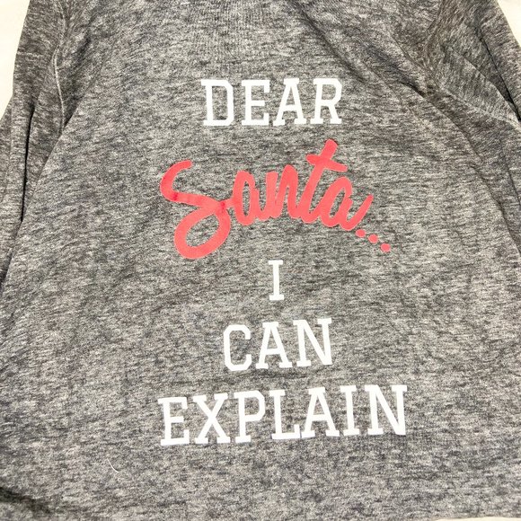 Motherhood Maternity Holiday Long Sleeve T-Shirt Gray Small - Picture 5 of 8